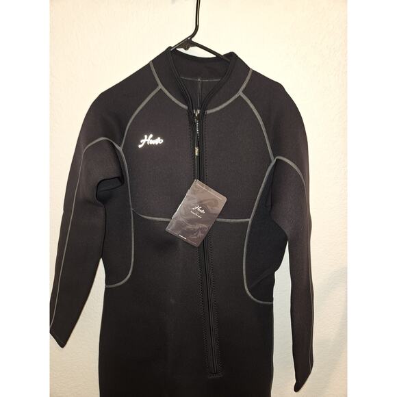 NWT Hevto Men Wetsuits 3/2mm Neoprene Wet Suit Back Front Zip XXL - Picture 3 of 10